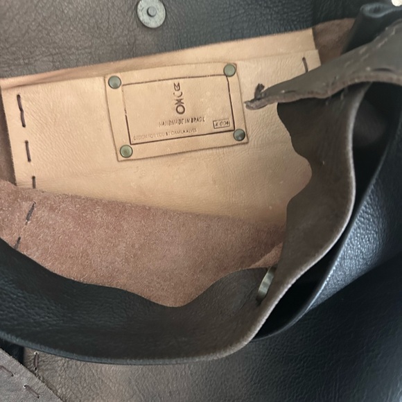 Brown Leather unisex cross body bag by Muxo - Picture 9 of 12